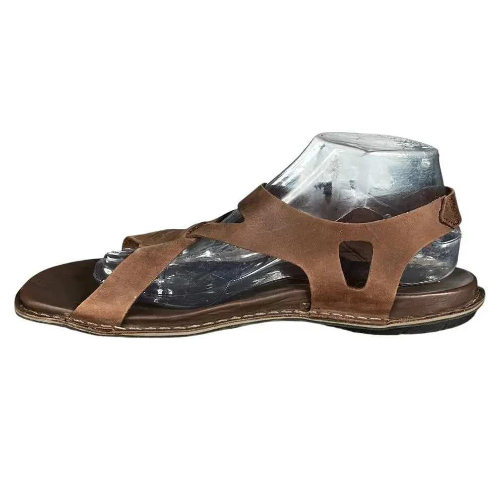 Keen Women’s Alman Brown Leather Slingback Thong Sandal Size US 10.5 - Picture 2 of 11